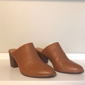 Madewell Harper Mules in English Saddle